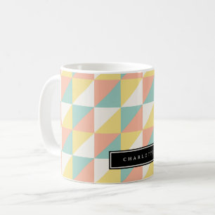 Mug Triangle Abstrait géométrique coloré Moderne