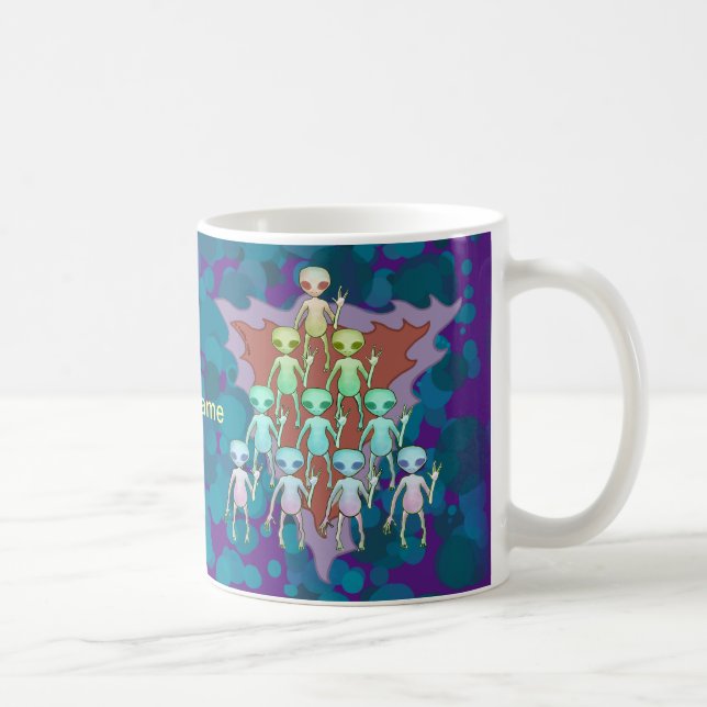 Mug Triangle Alien violet (Droite)