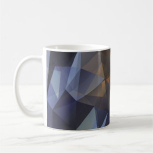 Mug Triangle brillant vintage, texture diamant.