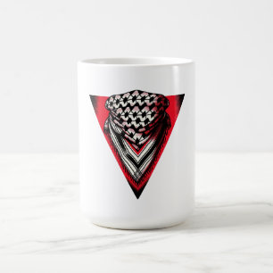 Mug Triangle rouge inversé keffiyeh