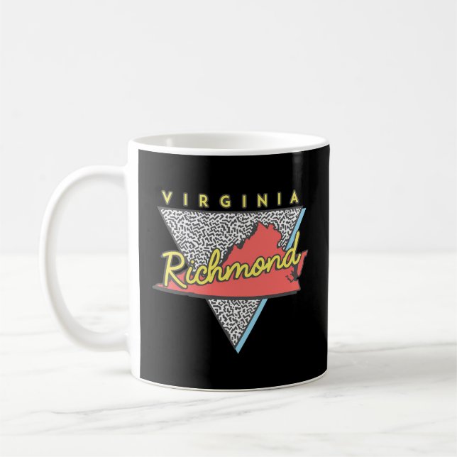 Mug Triangle Va de Richmond, Virginie (Gauche)