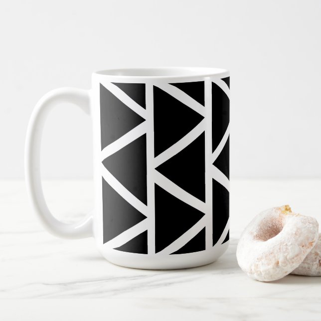 Mug Triangles noirs (Avec donut)