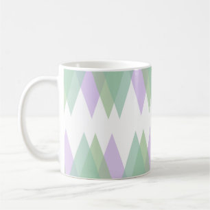Mug Triangles vert et lilas