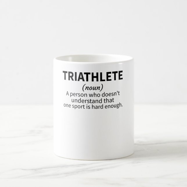 Mug Triathlon Endurance Sports Triathlon Lover Cadfts (Centre)