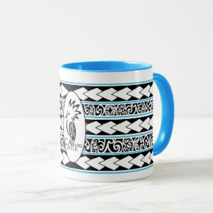 Mug Tribal Ethnic Bleu Clair