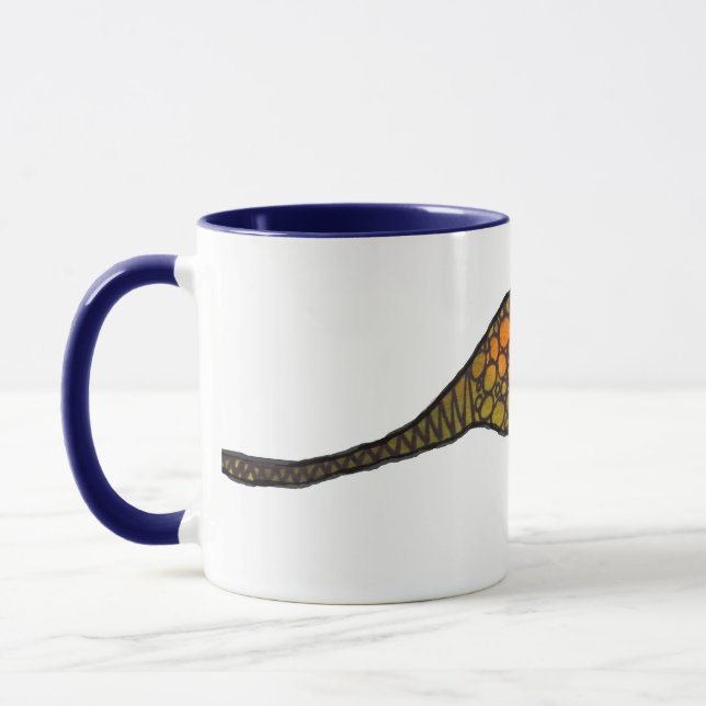 Mug Triceratops dinosaure enfants dessin artistique mi (Gauche)