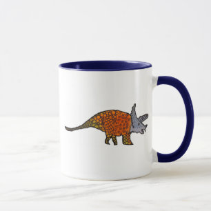 Mug Triceratops dinosaure mignon enfants illustration 