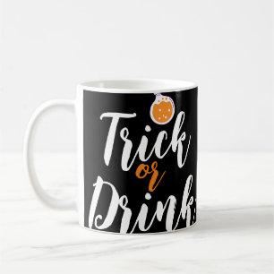 Mug Trick Or Drink Simple Halloween citrouille effra