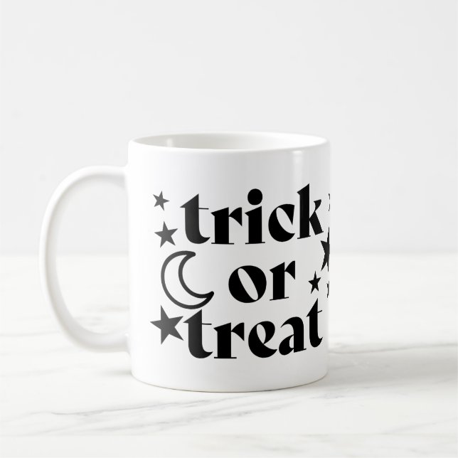 Mug Trick or Treat Halloween Stars & Crescent Moon (Gauche)
