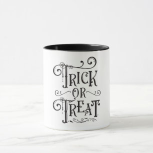 Mug Trick or Treat Typographie Vintage Halloween