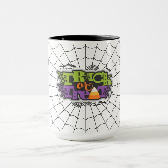 Mug Trick ou traiter avec Spider Web (Centre)