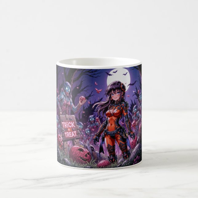 Mug Trick ou traiter Halloween Zombies distribuer le c (Centre)