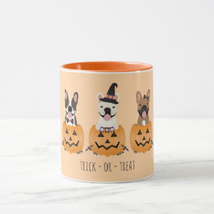 Mug Trick Ou Treat French Buldogs Citrouille