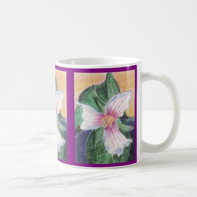 Mug Trillium peint ! (Droite)
