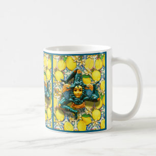 Mug Trinacria Sicile Italie Fierté Carreaux de citron 