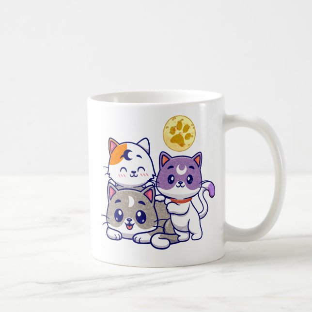 Mug Trio adorable - Trois chats mignons (Droite)