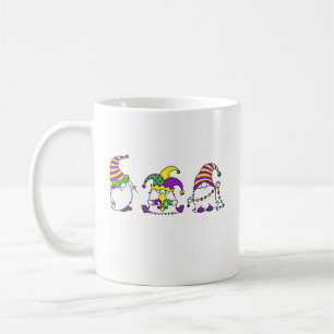 Mug Trio de Gnome Mardi Gras Carnaval Mignon