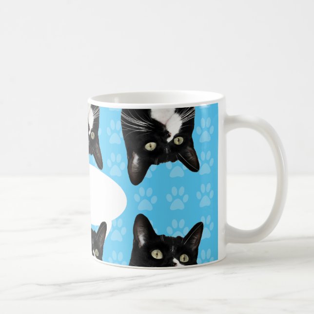 Mug Triple Cute Kitty Voix Buble Fun Personnalisé (Droite)