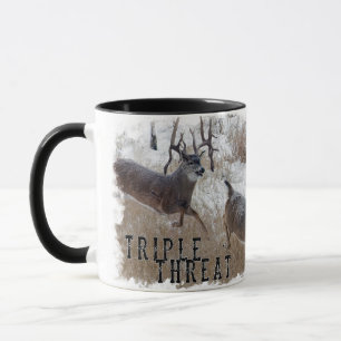 Mug Triple menace de boue de cerf blanc