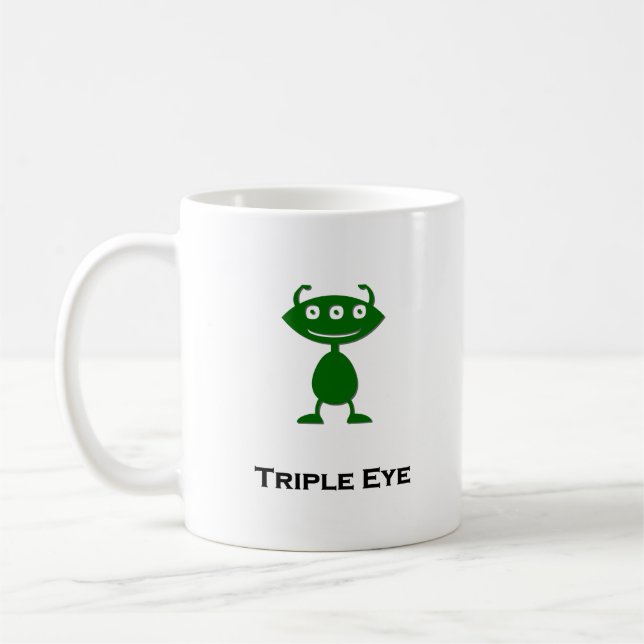 Mug Triple oeil vert yeux triple (Gauche)