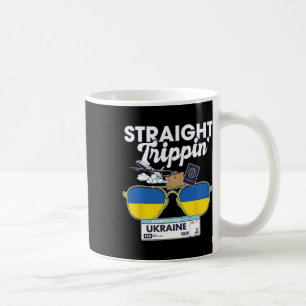 Mug Trippin droit Vacances en Ukraine Tour Voyage Tri