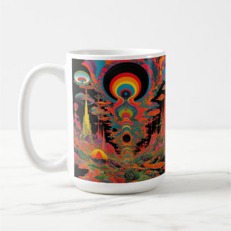 Mug Trippy Vintage 1960s Psychedelic Retro Artwork