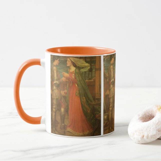 Mug Tristan et Isolde par John William Waterhouse (Avec donut)