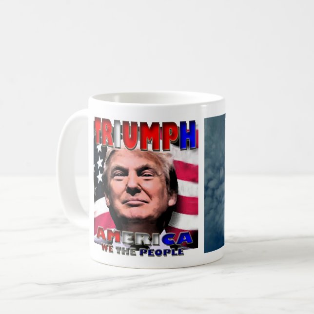 MUG TRIUMP AMERICA NOUS, LE PEUPLE, SOMMES EN FAVEUR D (Devant gauche)