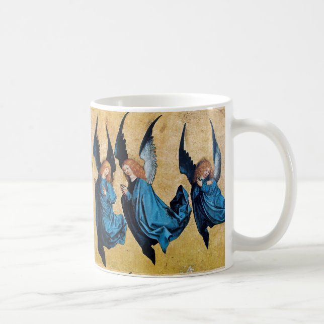 Mug TROIS ANGELS DE NOËL EN BLEU / Gemstone Sapphire (Droite)