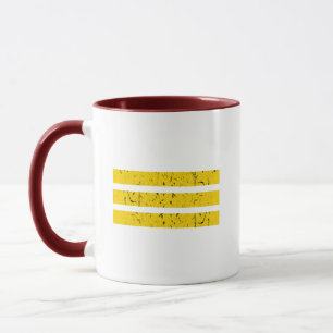 Mug Trois bandes horizontales   SYMBOLE Vintage Yin-Ya
