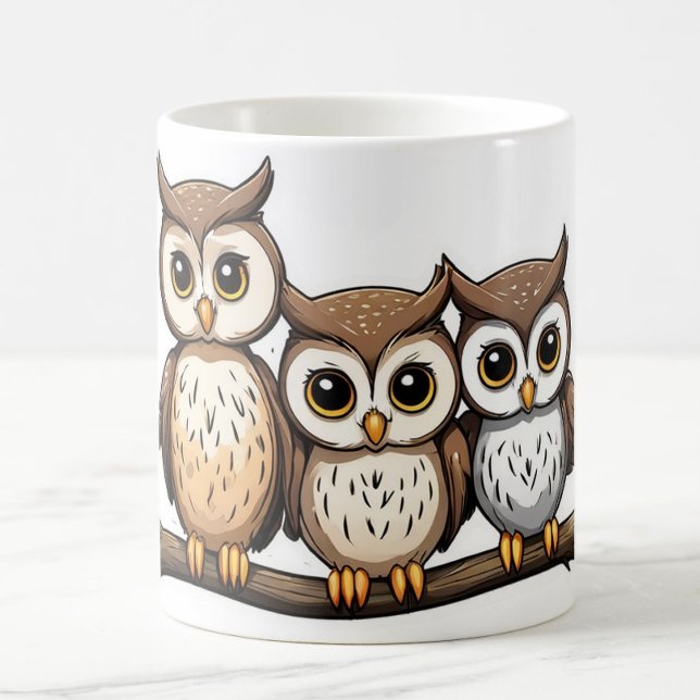 Mug Trois chouette petite chouette (Créateur téléchargé)