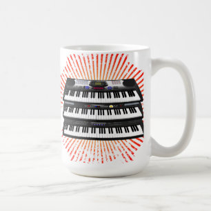 Mug Trois Claviers modernes : Synthétiseurs : Café M
