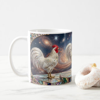 Mug Trois coqs blancs.