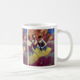 Mug Trois danseurs en jupe jaune par Degas