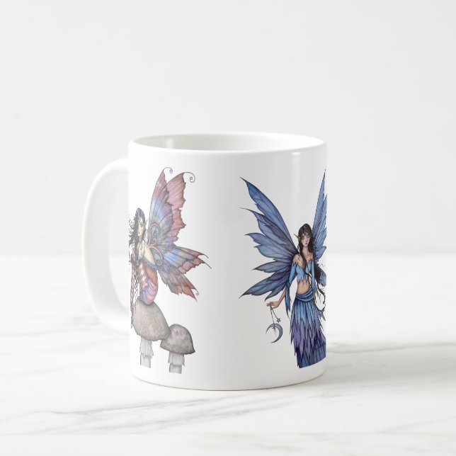 Mug Trois fées violettes et bleues de Molly Harrison (Devant gauche)