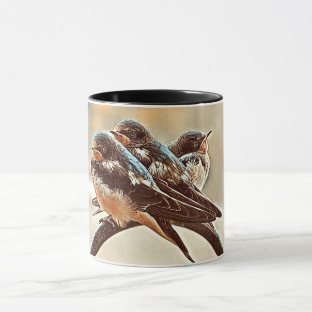 Mug Trois hirondelles douces (Centre)
