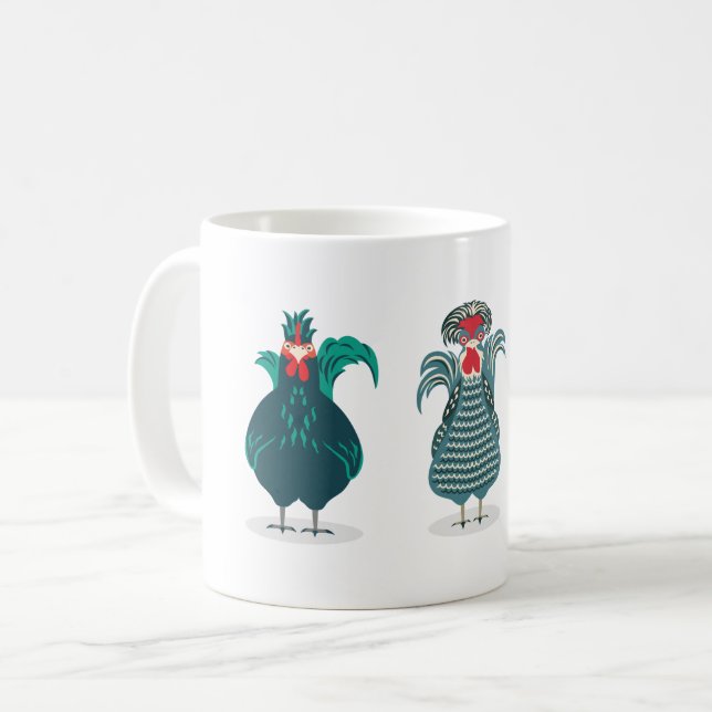 Mug Trois mignons poulets (Devant gauche)