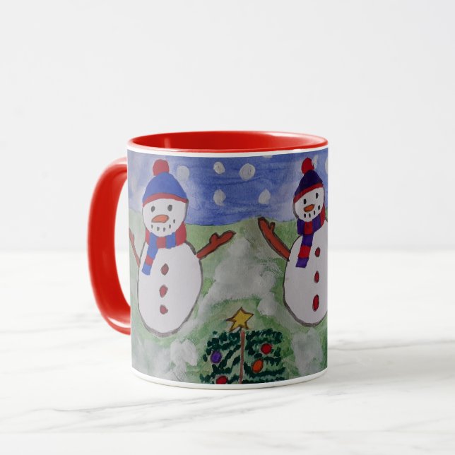 Mug Trois motards de Noël (Devant gauche)