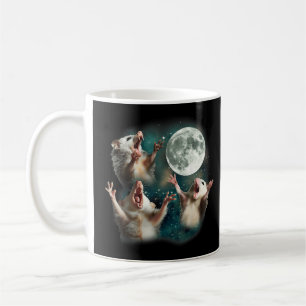 Mug Trois Possum Lune 3Opossum Drôle Bizarre Mème Maud