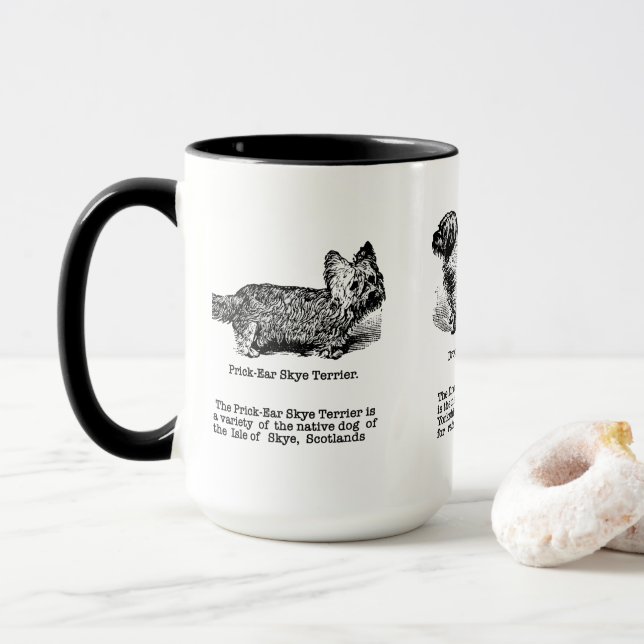 Mug Trois races de chiens Terrier (Avec donut)