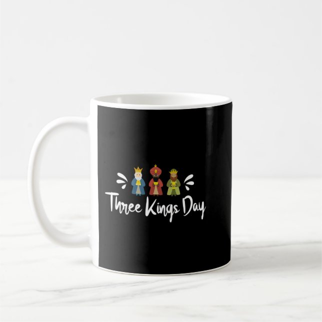 Mug Trois Rois Jour Drôle Epiphanie Cool Christian Tee (Gauche)