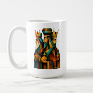 Mug Trois Sages Hommes Art de Nativité Abstrait
