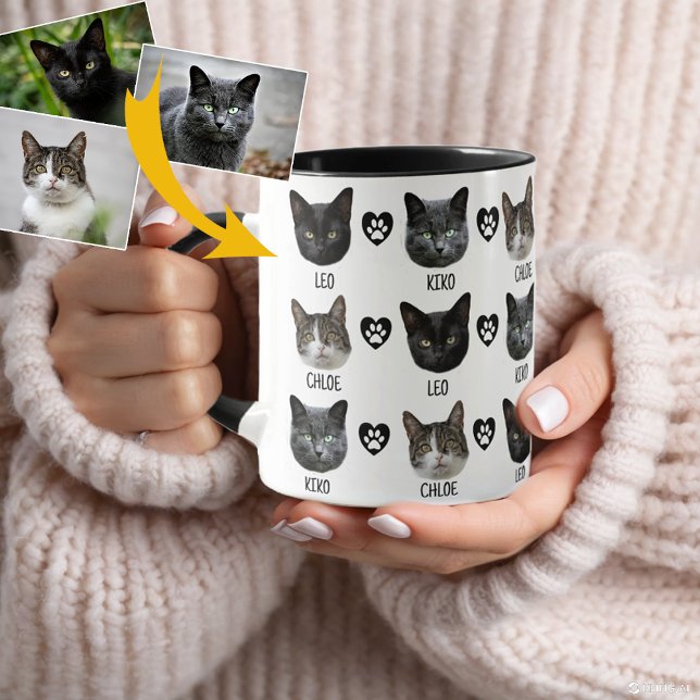 Mug Trois Visages Pour Animaux De Compagnie, Créez Vot (Créateur téléchargé)
