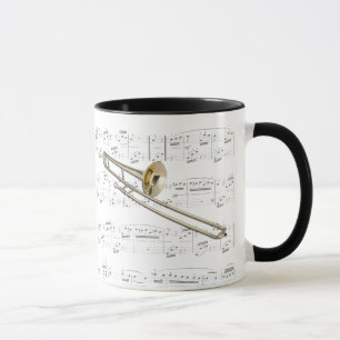Mug - Trombone (tenor) with sheet music