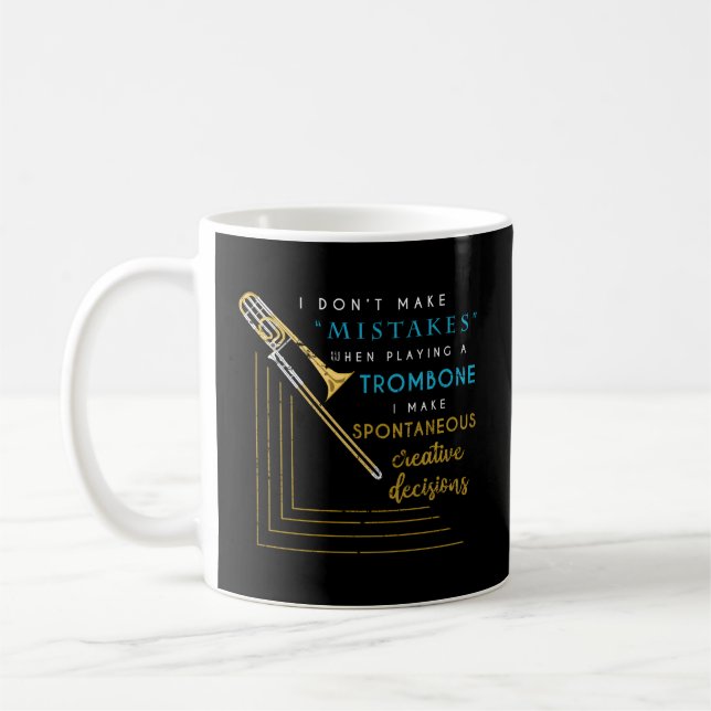 Mug Tromboniste Jazz Musicien Marching Band Trombone (Gauche)