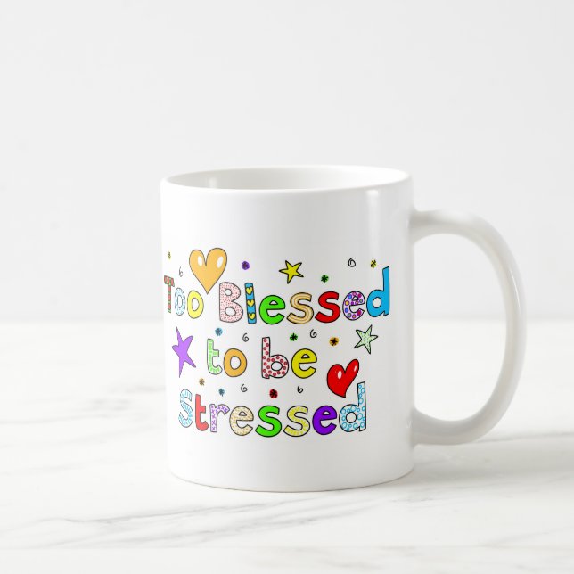 Mug Trop béni pour être soumis à une contrainte (Droite)