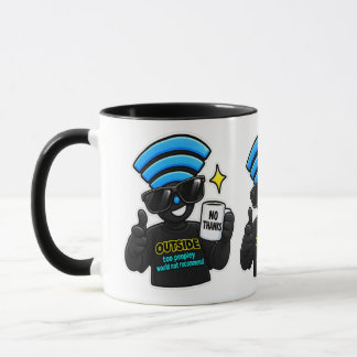 Mug Trop de monde dehors, tee-shirt non recommandé