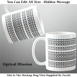 Mug Trop Fractionné Pour Quitter Le Travail Du Message