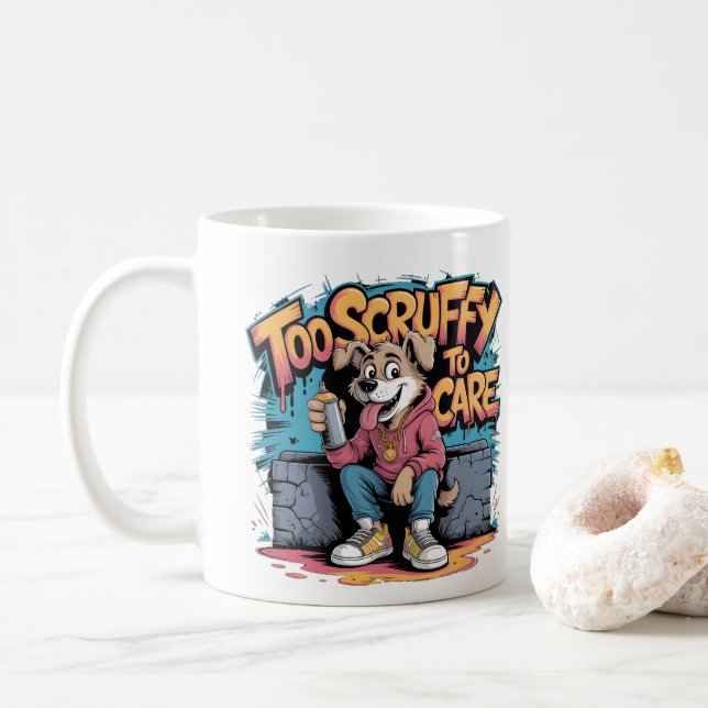 Mug Trop grossier pour soigner-drôle Street Chien Graf (Avec donut)