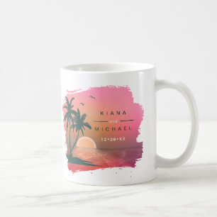 Mug Tropical Isle Sunrise Mariage Pink ID581
